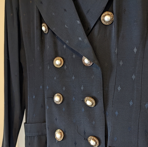 VINTAGE 90s blazer excellent double breasted - Picture 4 of 6